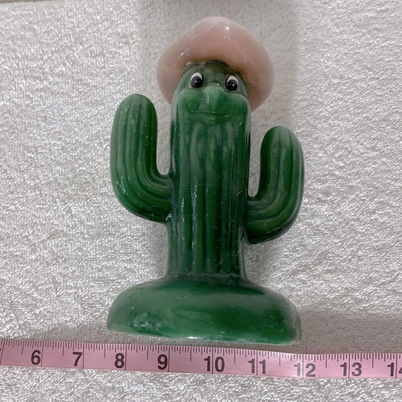 Vintage Green Cowboy Cactus Candle - Picture 3 of 11